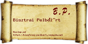 Bisztrai Pelbárt névjegykártya